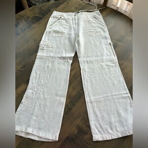 MaxMara Weekend Linen White Pants